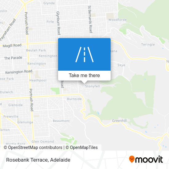Rosebank Terrace map