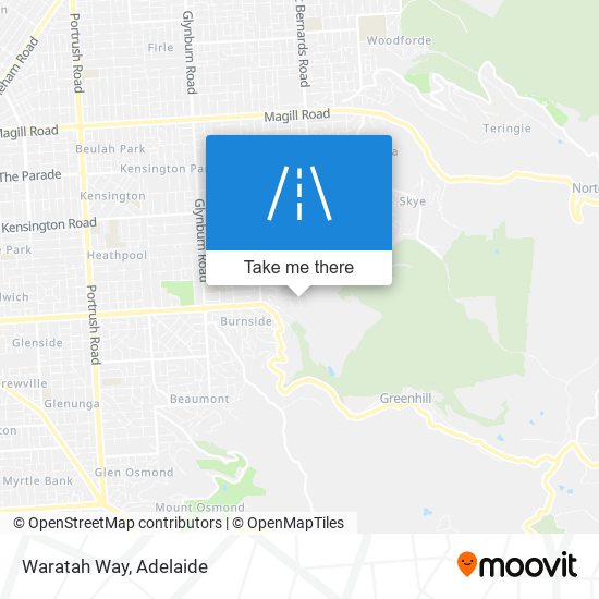 Waratah Way map