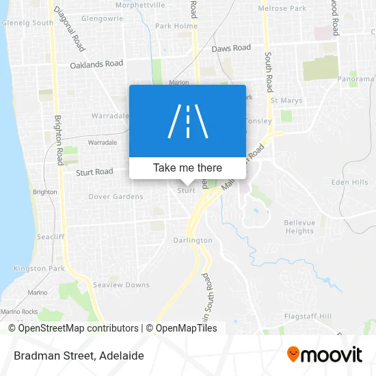 Bradman Street map