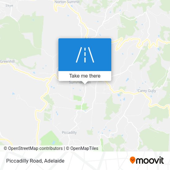 Piccadilly Road map