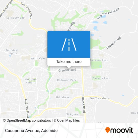 Casuarina Avenue map
