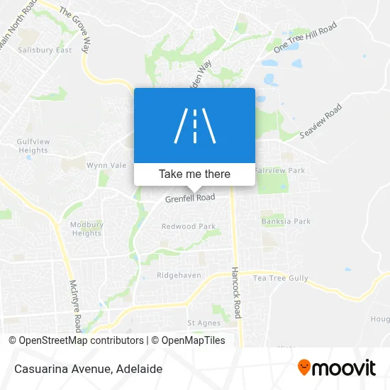 Casuarina Avenue map
