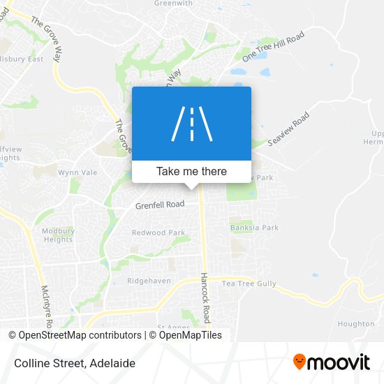Colline Street map