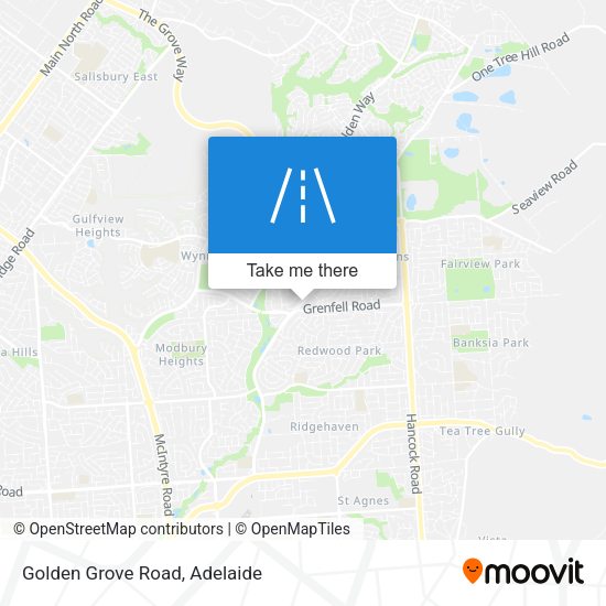 Golden Grove Road map