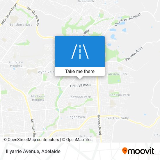 Illyarrie Avenue map