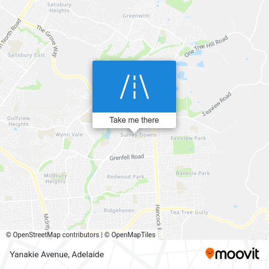 Yanakie Avenue map