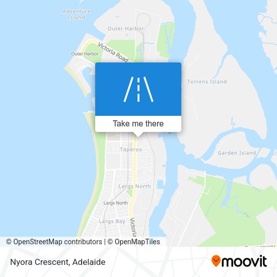 Nyora Crescent map