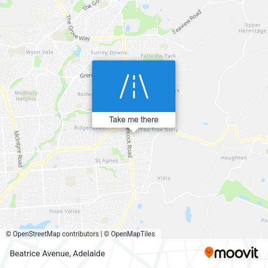 Beatrice Avenue map