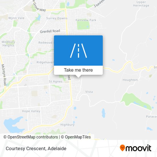 Courtesy Crescent map