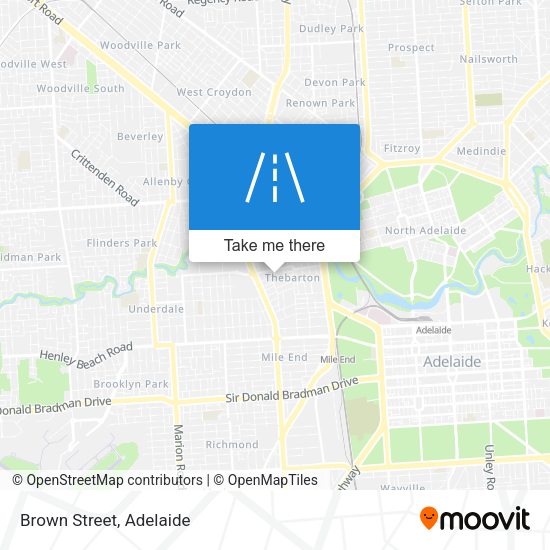 Brown Street map
