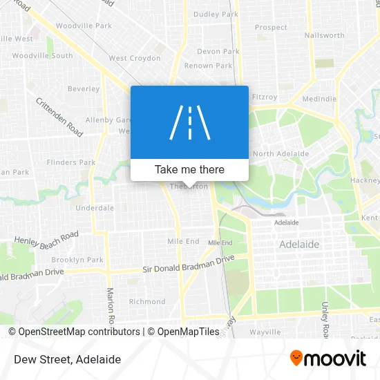 Mapa Dew Street