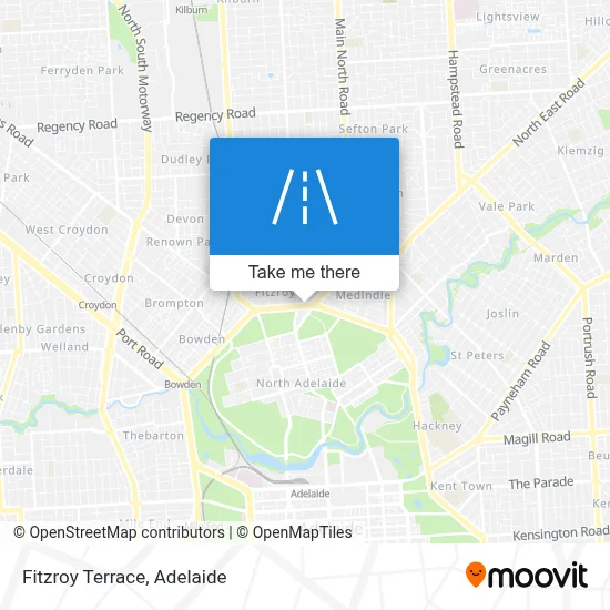 Mapa Fitzroy Terrace