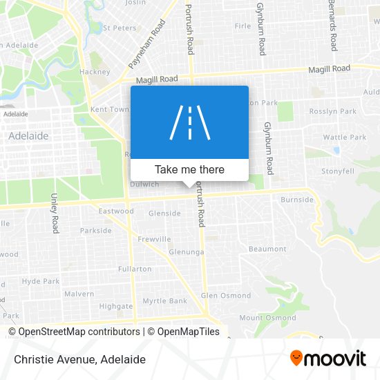 Christie Avenue map