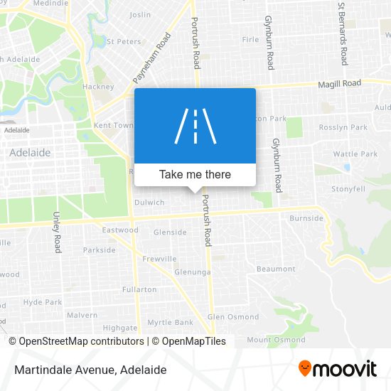 Martindale Avenue map
