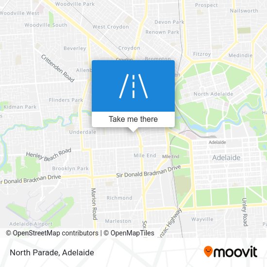 North Parade map