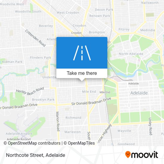 Northcote Street map