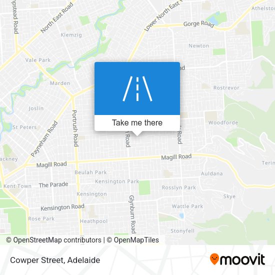 Cowper Street map