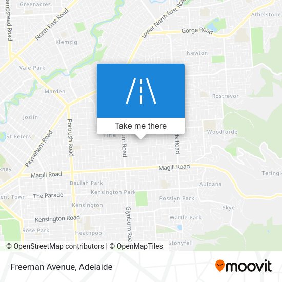 Freeman Avenue map