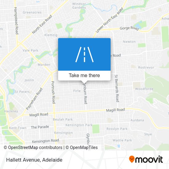 Hallett Avenue map