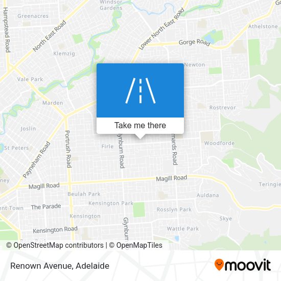 Renown Avenue map