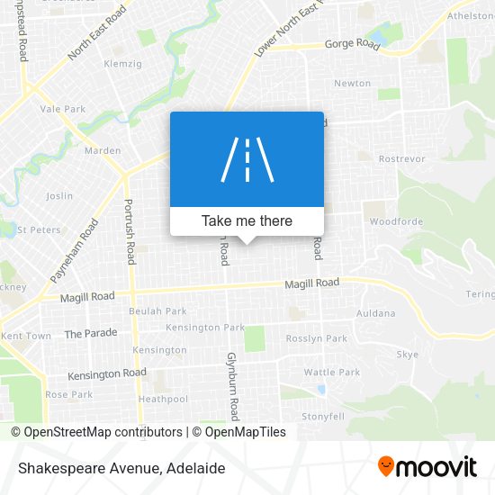Shakespeare Avenue map