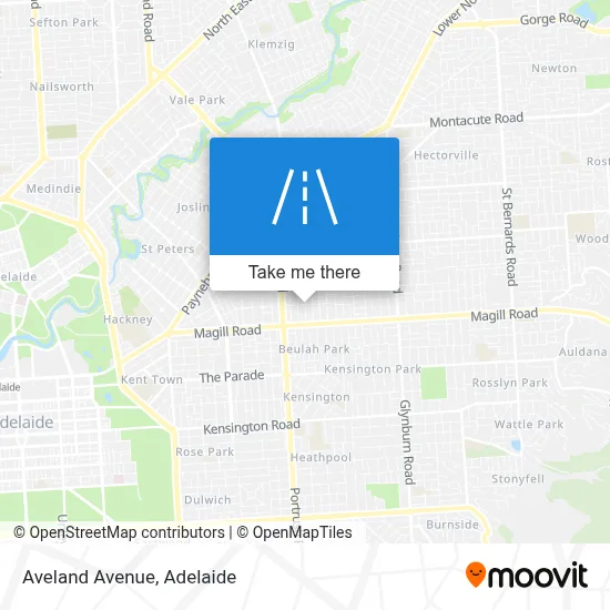 Aveland Avenue map