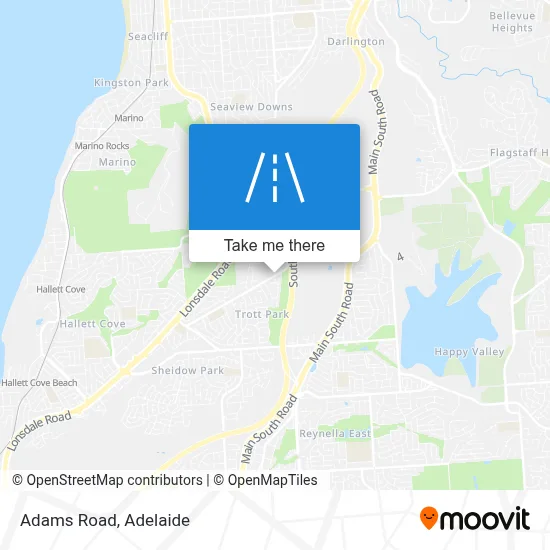 Adams Road map