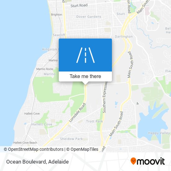 Mapa Ocean Boulevard