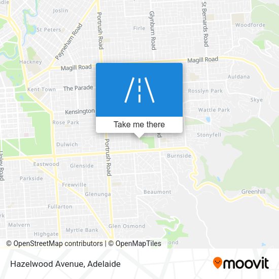 Hazelwood Avenue map