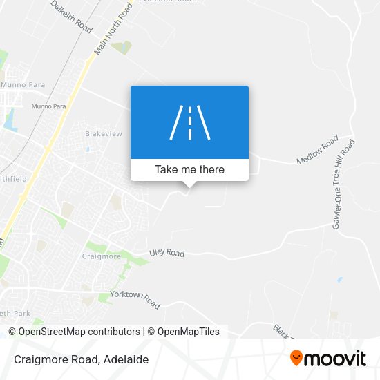Craigmore Road map