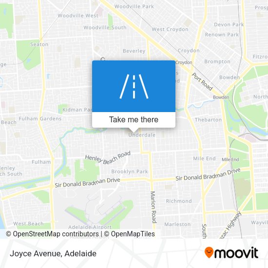 Joyce Avenue map