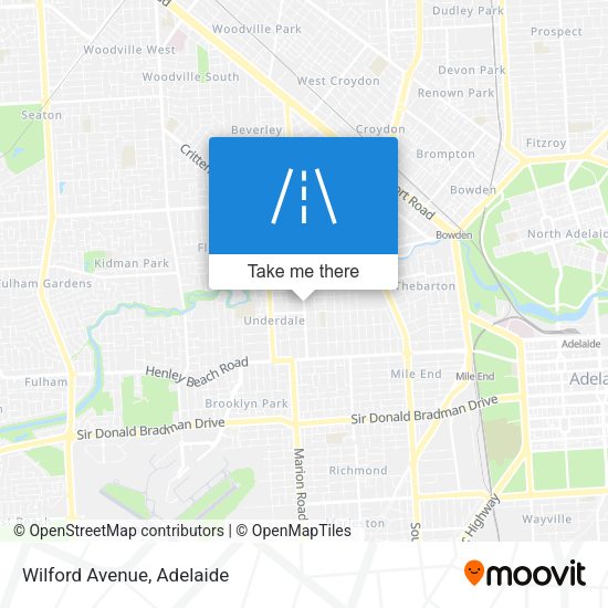 Wilford Avenue map