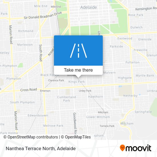 Nanthea Terrace North map