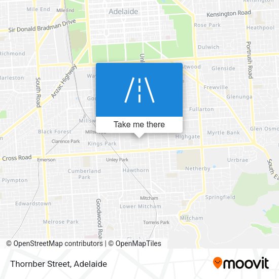 Thornber Street map