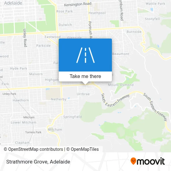 Mapa Strathmore Grove