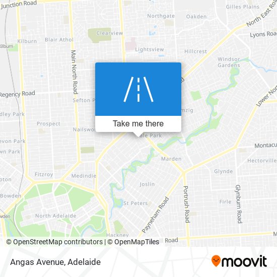 Angas Avenue map