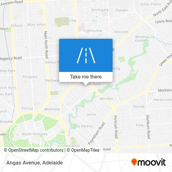 Angas Avenue map