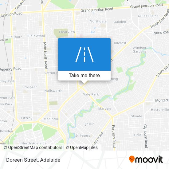 Doreen Street map