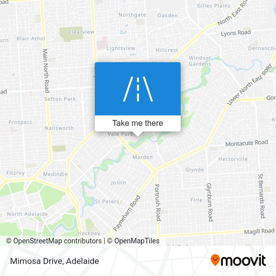 Mimosa Drive map