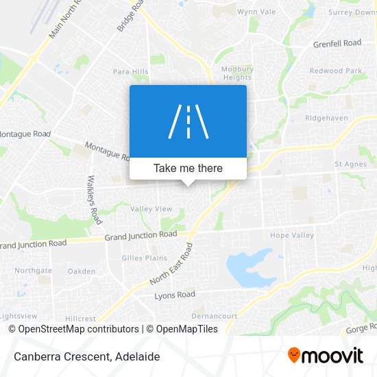 Canberra Crescent map