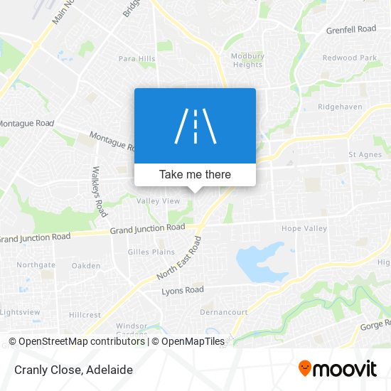 Cranly Close map