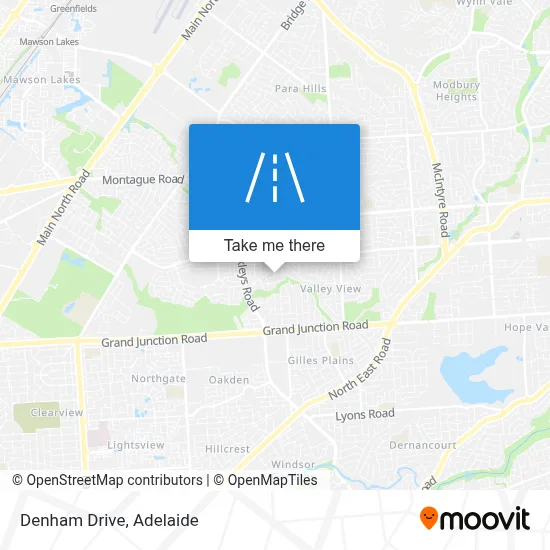 Mapa Denham Drive