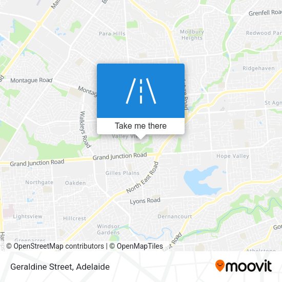 Geraldine Street map