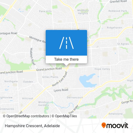 Hampshire Crescent map