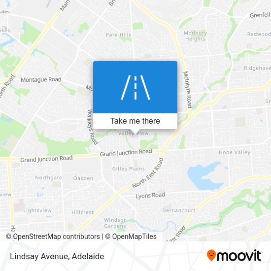 Lindsay Avenue map