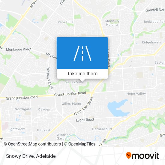 Snowy Drive map