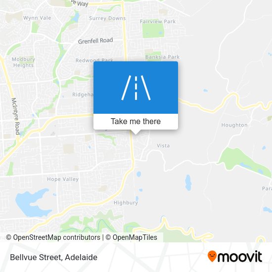 Bellvue Street map