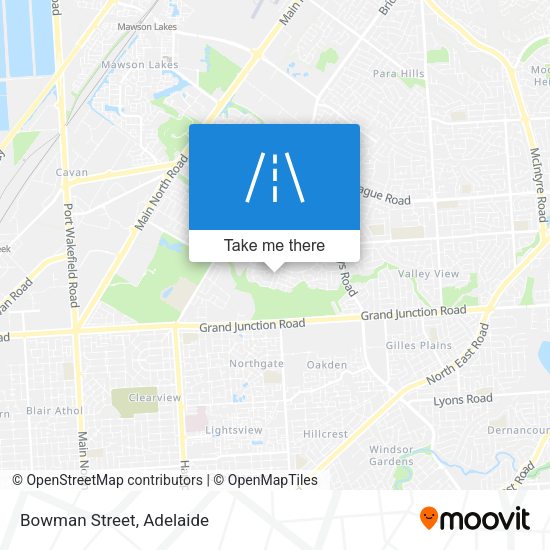 Bowman Street map