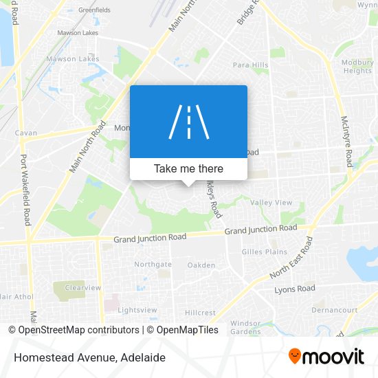 Homestead Avenue map