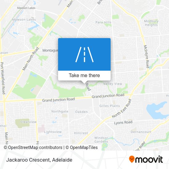 Jackaroo Crescent map